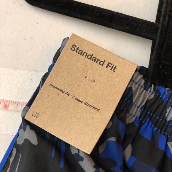 Nike Girls Dri-FIT Tempo Running Shorts Standard Fit Blue/Black Camouflage M - Picture 5 of 7